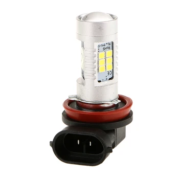 

800LM 12V 21W H11 Trailer RV Fog Light DRL Headlight Lamp Bulb 21PCS SMD LED White