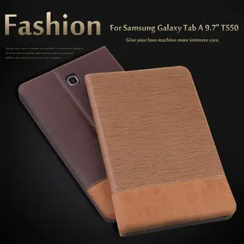 

Business Leather Case for Samsung Galaxy Tab A 9.7" T550 T555 P550 P555 Tablet Support stand Cover with Card Solt + Film + Pen