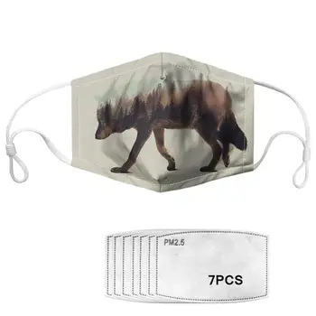 

Customized Dust-proof Mask Scenery Animals Women Girls Teengers Prevent Infection PM2.5 7PCS Filters Masks 2020 Dropshipping