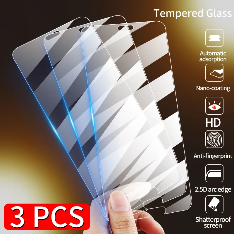 3Pcs Screen Protector Tempered Glass For Huawei P Smart Z Plus 2019 P40 P30 P20 P10 Lite E Nova 2 Plus 2i 3 3i 3E 2S Glass Film afbeelding