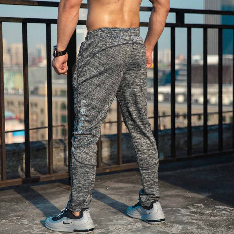 Cotton-Pants Joggers Training Sports Pocket-Clothes Fitness Gym Zipper Spring Men Exercise