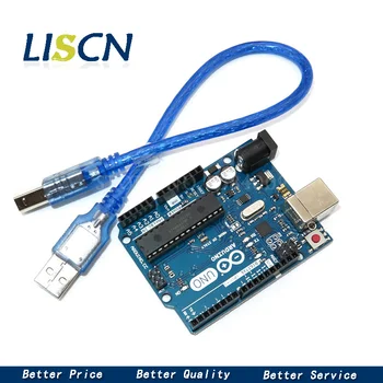 

UNO R3 Mega328P ATMEGA16U2 Development Board with USB Cable UNO R3 (with logo) for Diy Starter Kit