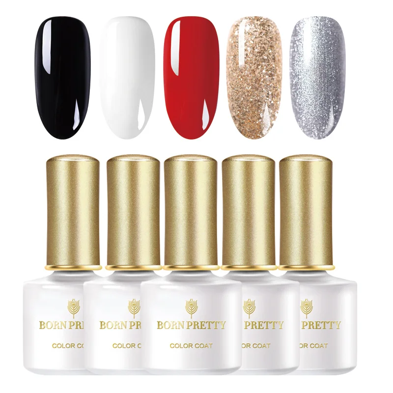 5 Pcs Nail Gel Набор для гель-лака для ногтей 36 Вт УФ-светодиодный светильник Сушилка с 6/12 шт. набор для ногтей Набор для замачивания УФ-геля электрический набор для ногтей дрель для маникюра - Цвет: 5 Pcs Nail Gel