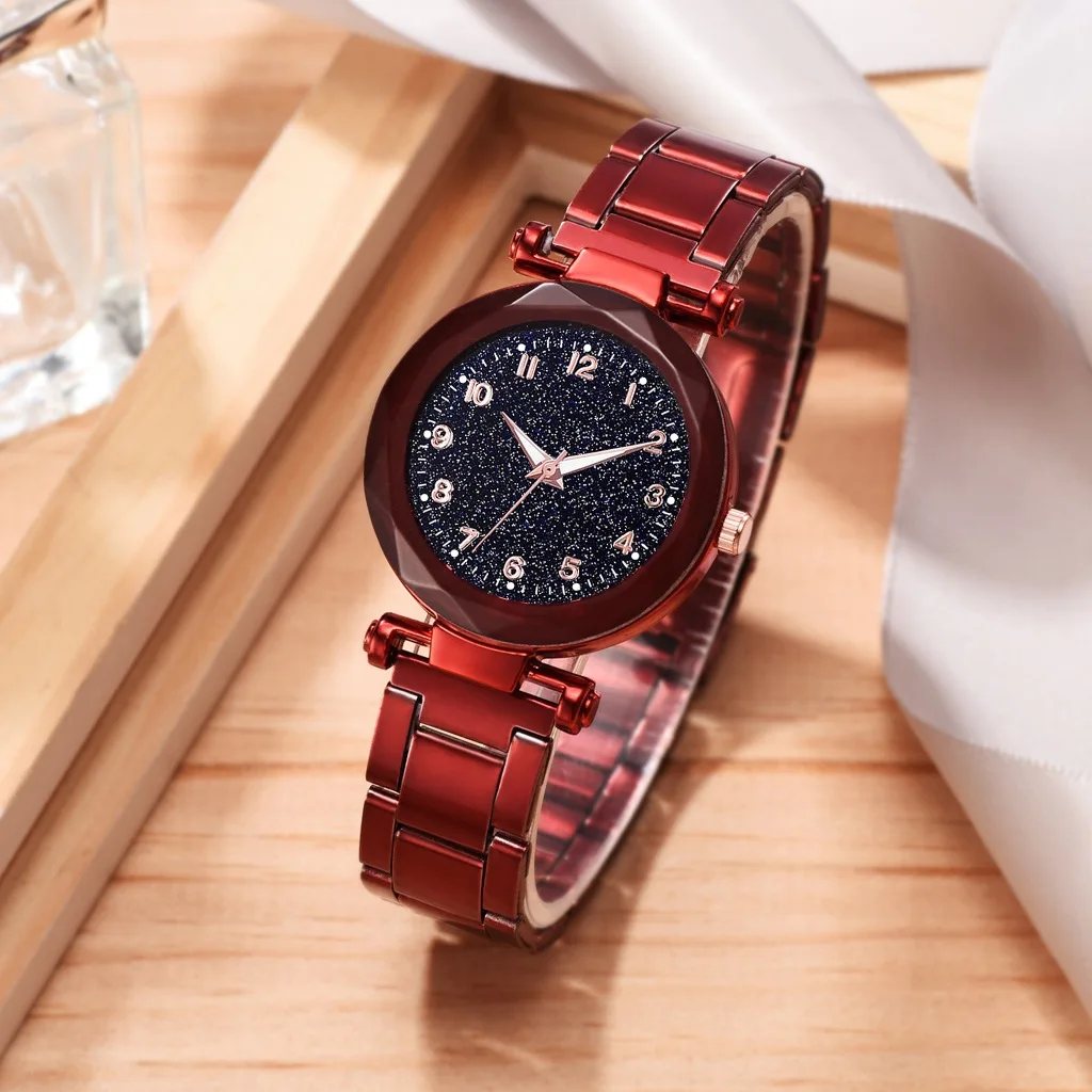 

Classic shu zi kuan Steel Belt Watch AliExpress New Style Douyin Celebrity Style Night Light Quartz Watch Women's Star Watch