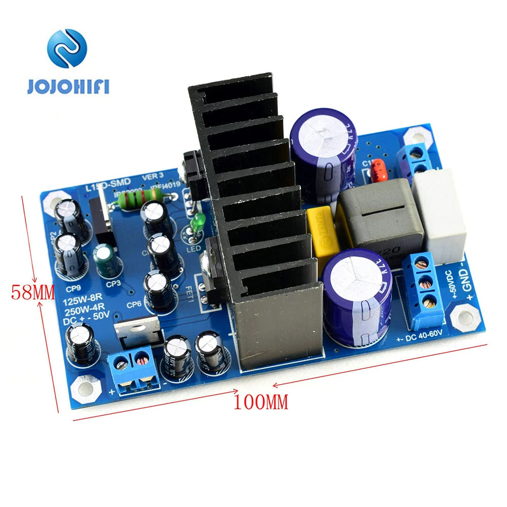 

IRS2092S 250W IRFI4019H Mono Class D High Power Digital Amplifier amp Board Finished Board Model L15DSMD