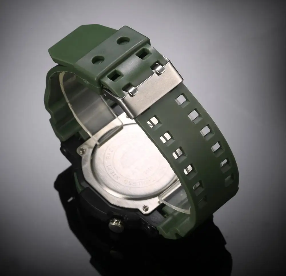 ATANK брендовые новые детские спортивные часы мужские военные зеленые водонепроницаемые детские часы для плавания relogio masculino