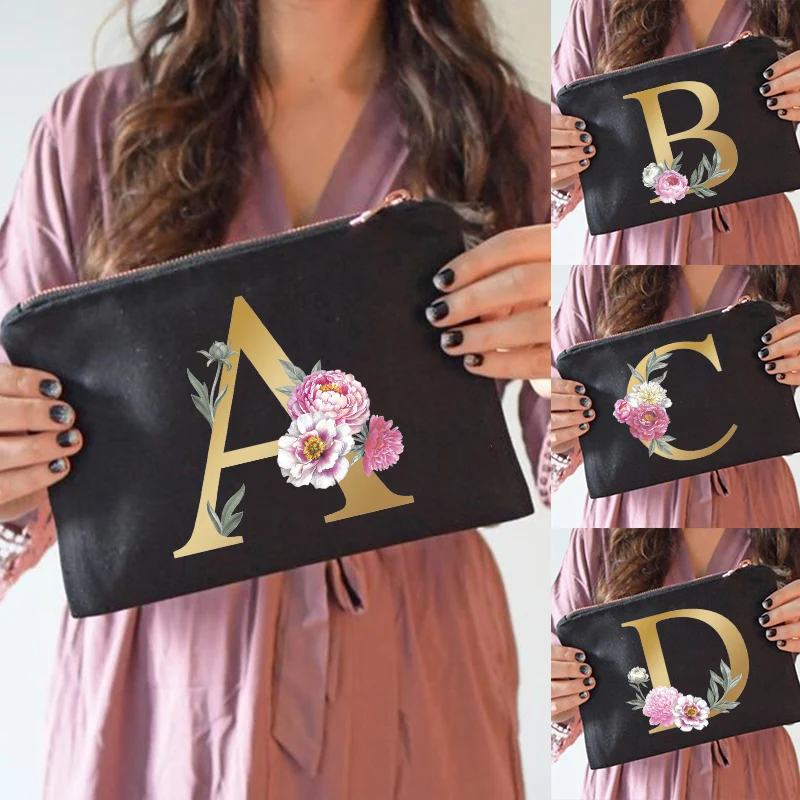Bridesmaid Makeup Organizer Cosmetic Bag Case