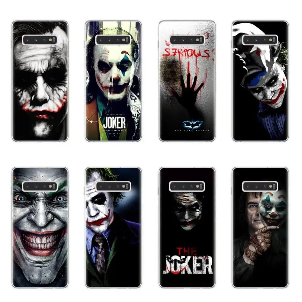 Мягкий силиконовый чехол Joker 2019 из ТПУ с рисунком Хоакина Феникса для телефона