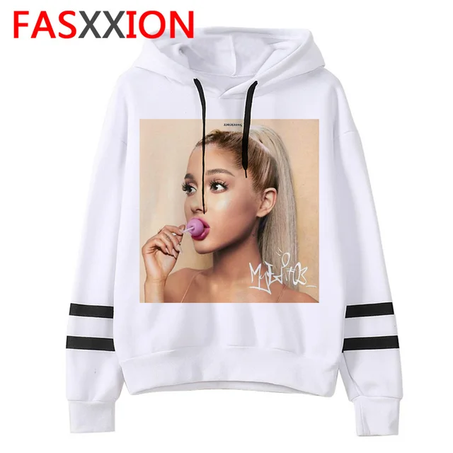 US $6.90 ariana grande hoodie harajuku funny women ulzzang 90s Sweatshirt clothes Casual female Graphic vint