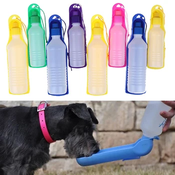 

1PC Pet Water Bottle 500ml Foldable Portable Drinking Bottle Travelling Outdoor Drinking Feeder Bowl