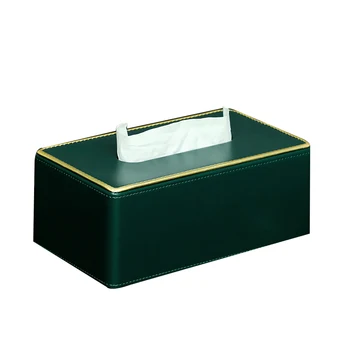 

Multi-function Leather Paper Box Desktop Remote Control Organizer Storage Box Household --M25