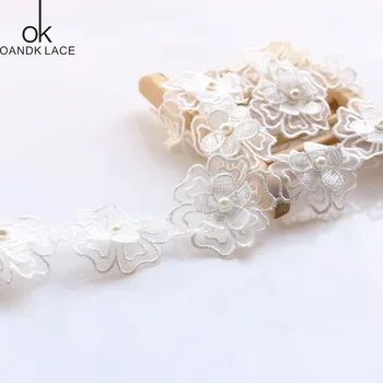 

1yard white lace accessories clothing accessories water soluble lace, 5cm wide