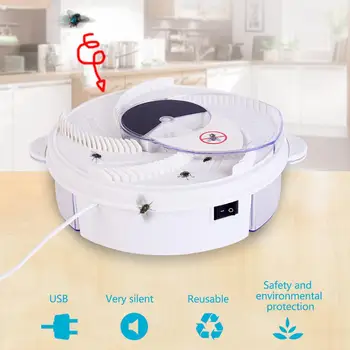 

Electric Flycatcher USB Automatic Fly Trap Household Pest Reject Control Catcher Mosquito Home Trapping Fly Artifact