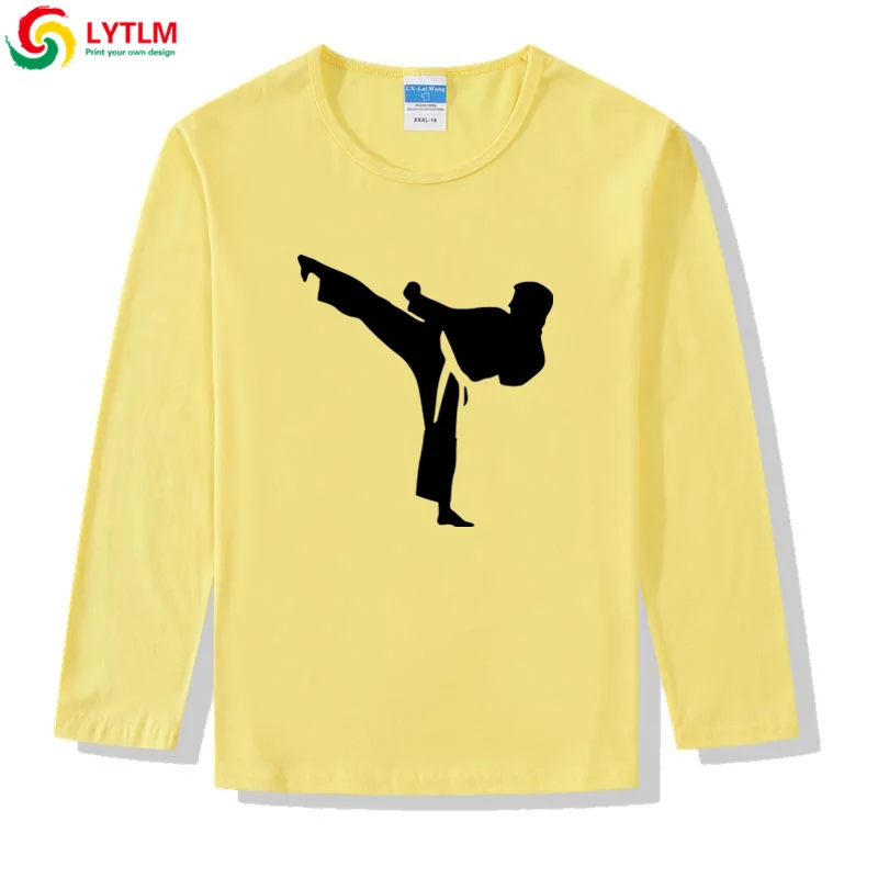 LYTLM топы для маленьких мальчиков с длинным рукавом зима 2019 Shotokan Karate рубашка Kyokushin