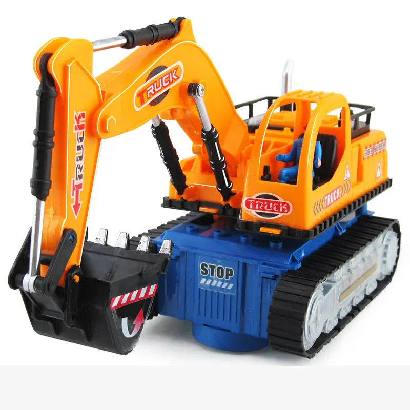 

Electric Excavator Flash Music Children Engineering Vehicle Xmas Gift Toys Car Model For Kids