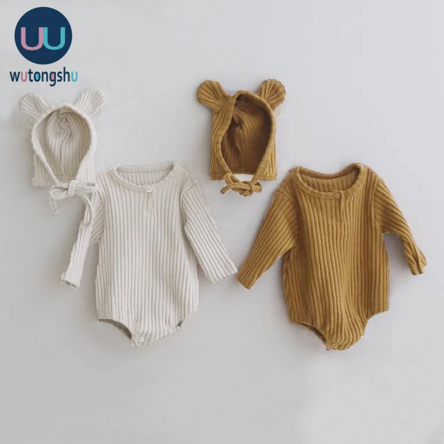 

Infant Newborn Baby Boy Girls Bodysuit Spring Cotton Long Sleeves One-pieces Baby Boy Jumpsuits Cotton Baby Girl Clothes Outfits