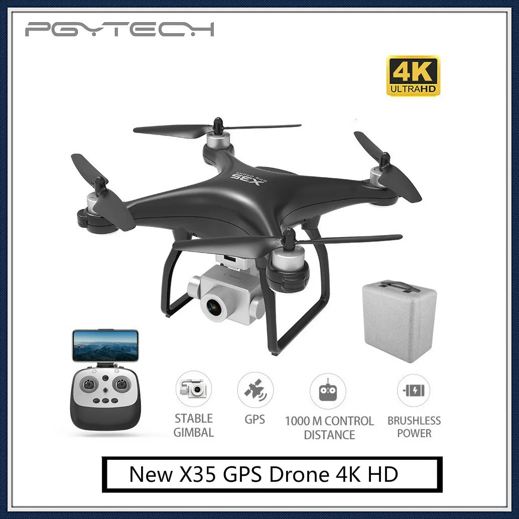 Новый X35 GPS Дрон с разрешением 4K HD Камера RC дроны Quadcopter Profissional шарнирный