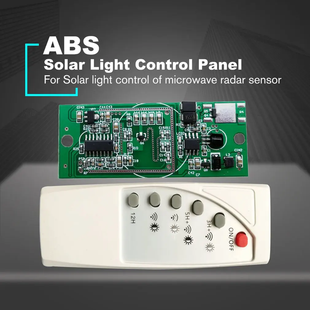 Микроволновый радиолокационный датчик, солнечный светильник, панель управления, 3,7 в, 7,4 В, литиевая батарея, солнечный Точечный светильник, монтажная плата, электрооборудование