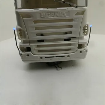 

​1 pair V8 Logo LED Light Side Refitting Lamps for 1/14 TAMIYA Scania R470 R620 R730 56323 RC Truck Tractor Parts Accessories