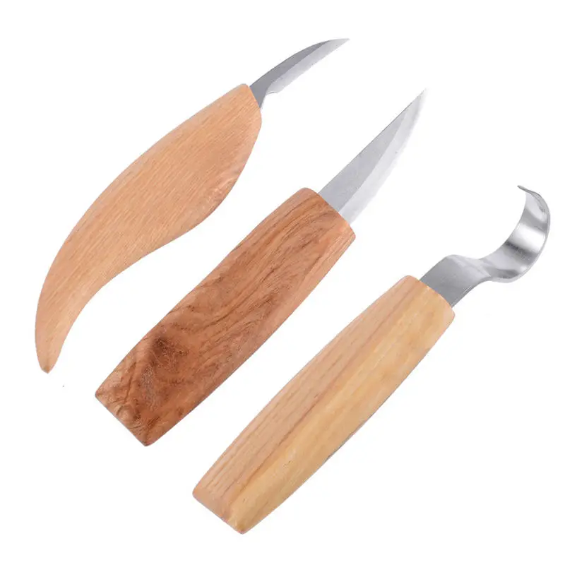Стальной деревянный набор инструментов для резьбы нож для начинающих ножей отбеливающий резак