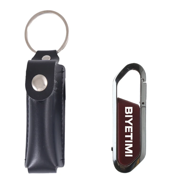 USB флеш-накопитель BiyeTimi, высокоскоростная подвесная Пряжка, 8 г, 16 г, 32 г, 64 г, 128 г, флеш-накопитель для карабина, USB флешка, флешка для ПК - Цвет: brown