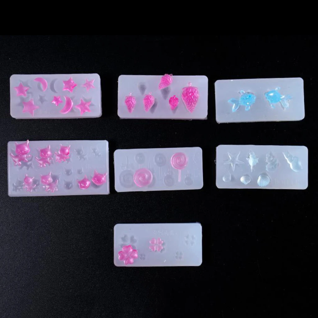 

6PCS 3D Silicone Mold for Nail Art Decoration, Jewelry Findings Accessories DIY Crafts, LOADS OF FUN, Manicure Tool