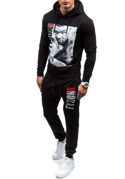 Fashion Hot Pullover Hooded Sports Suits 2019 New men fashion 2 parts hooded sweatshirt and sport 4