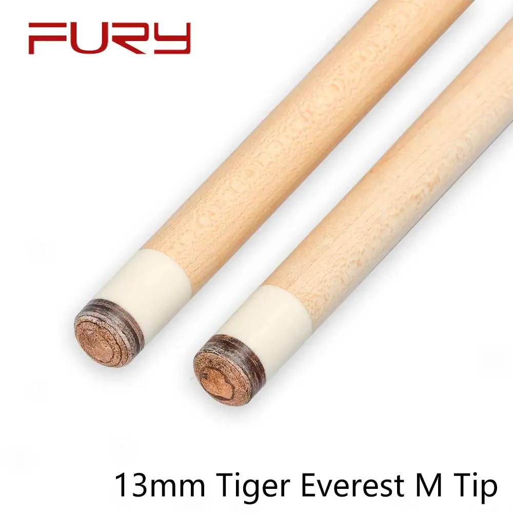 FURY CW Series Pool Cue Black&White 13mm Tiger Everest Tip High-end Selected Maple HTE Shaft Half Technology Professional Billar