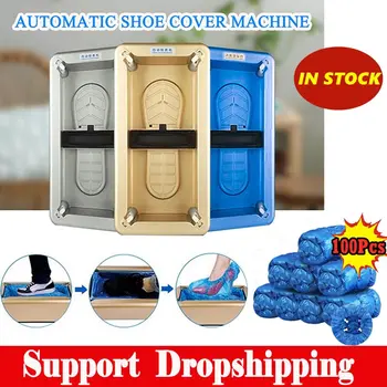 

Automatic Shoes Cover Dispenser Household Stepping Disposable Booties Maker Anti Droplet Dust Machine Shoe Cover For Home Office