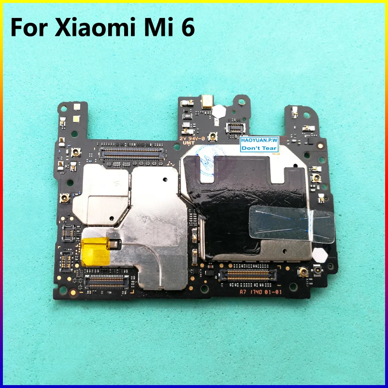 

Tested multilingual Original Working Mainboard Motherboard flex Circuits Cable FPC For Xiaomi Mi 6 Mi6 Global Firmware