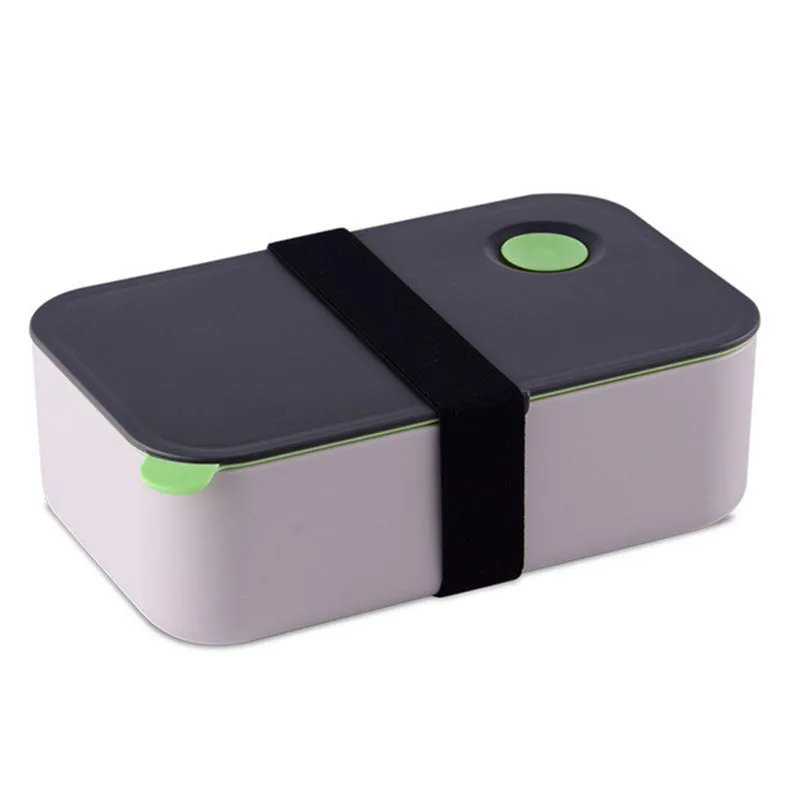 Ланч-бокс 1000 мл с 2 съемными отсеками экологичный BPA Бесплатный Bento box