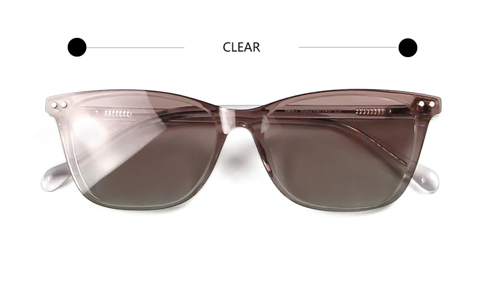 Acetat 2 In 1 Magnet Polarisierte Clip Auf Sonnenbrille Frauen Cat Eye Brille Rahmen Optische Myopie Platz Brillen Rahmen Für männer – Detail 8