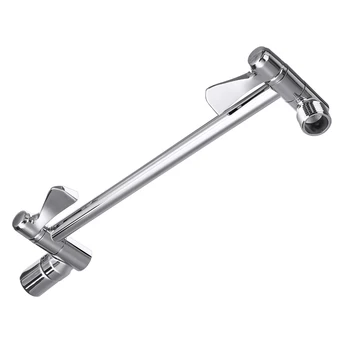 

Solid Brass 11" Extension Shower Arm Connecting Rod Adjustable Height Angle Wall Shower Rotating Arm Bathroom Fixture