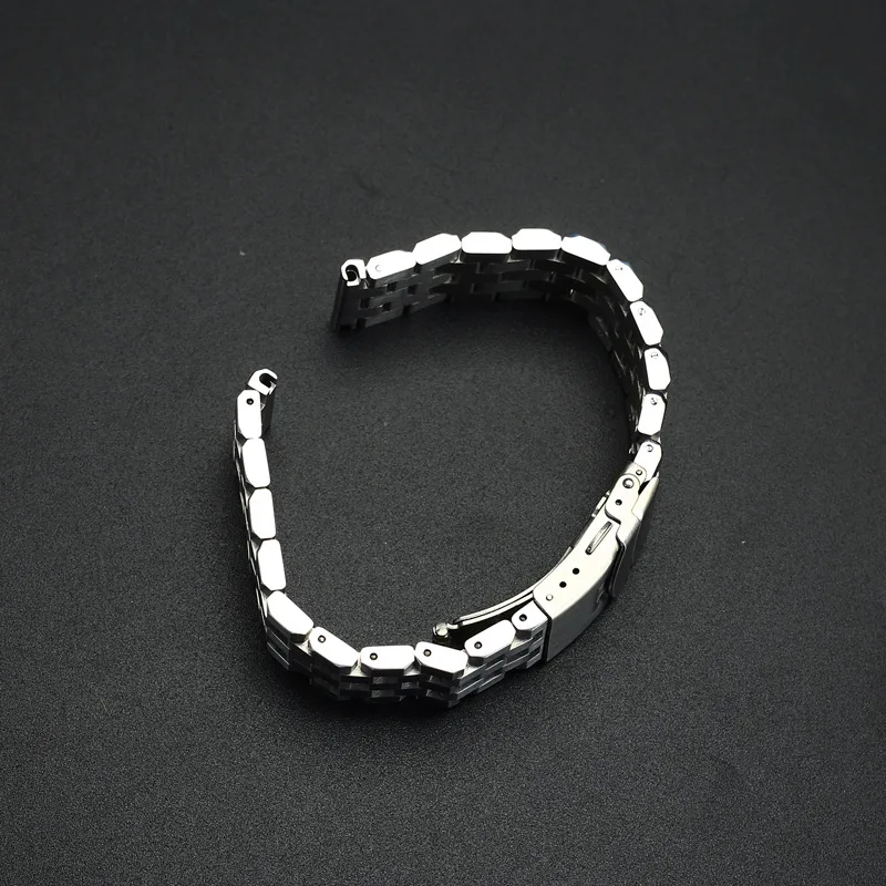 18 20 22 24mm Solide Voll Edelstahl Armband Für Seiko/Rolex Uhr Männer Business Watch Zubehör Doppel lock Schnalle – Detail 12