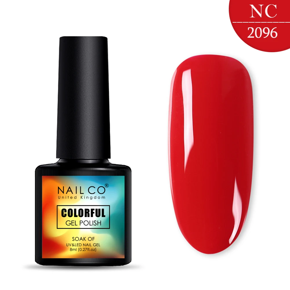 2096 NAILCO, 8 мл, 130 цветов, Гель-лак для ногтей Lucky color, Гель-лак для ногтей, дизайн ногтей, Гель-лак Esmalte Nails Lak Hybrid Soak Off - Цвет: 2096