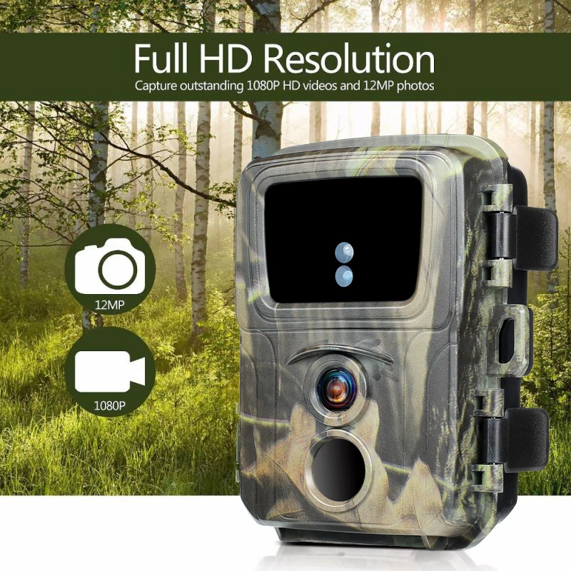 20MP Mini Trail Hunting Camera Wildlife Hunter Cameras Mini600 1080P Forest Animal Cam Photo Trap Surveillance Tracking hunting trail camera trail camera