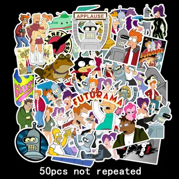 

50Pcs Cartoon Funny PVC Stickers For diy Decoration Scrapbooking Luggage Skateboard Laptop Wall Guitar 2020
