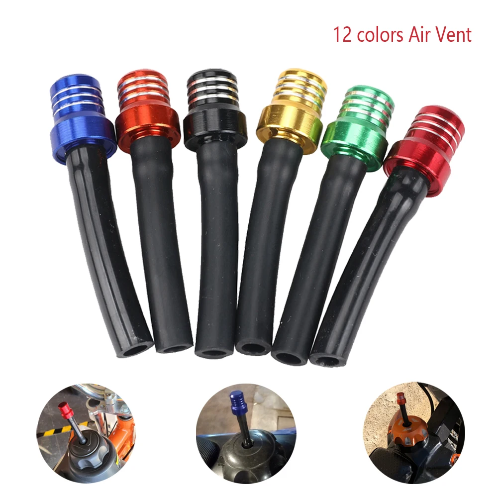 5-Pack Motorcycle Gas Tank Vent Hose - Fuel Cap Breather Tube For Dirt Bike, Pit Bike, ATV, CRF, XR (Black)