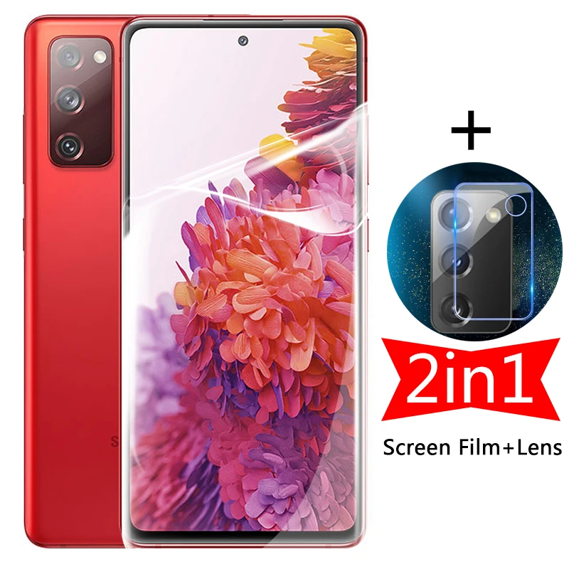 2 In 1 Screen Hydrogel Film For Samsung Galaxy S20 Fe Note 20 Ultra Sumsung Note20 S20 Ultra /S21 Ultra 5G Camera Protector