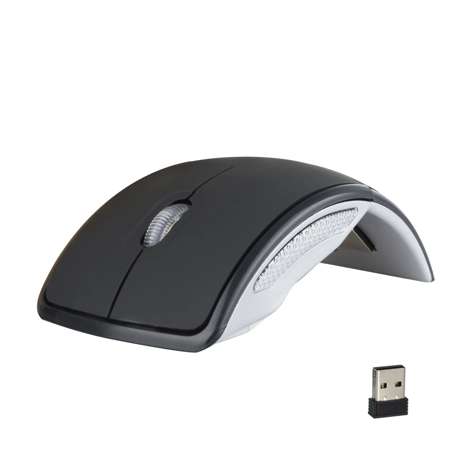 Складная 2 4 GHz USB мышь беспроводная 1600 DPI AAA батарея дизайн Arc портативная для