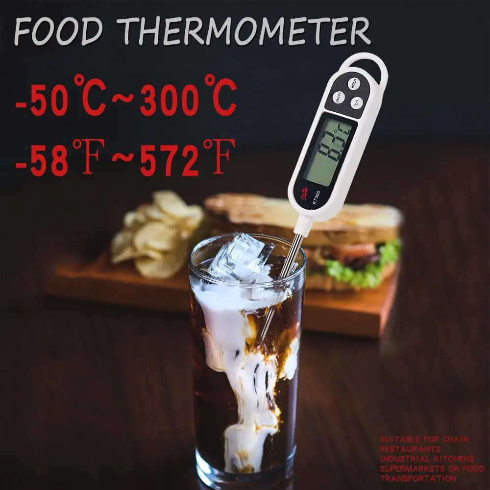 KT300 цифровой термометр для приготовления пищи, молока, мяса, инструменты для приготовления пищи, электронный термометр для приготовления пищи, зонд, структура ручки, зонд для еды