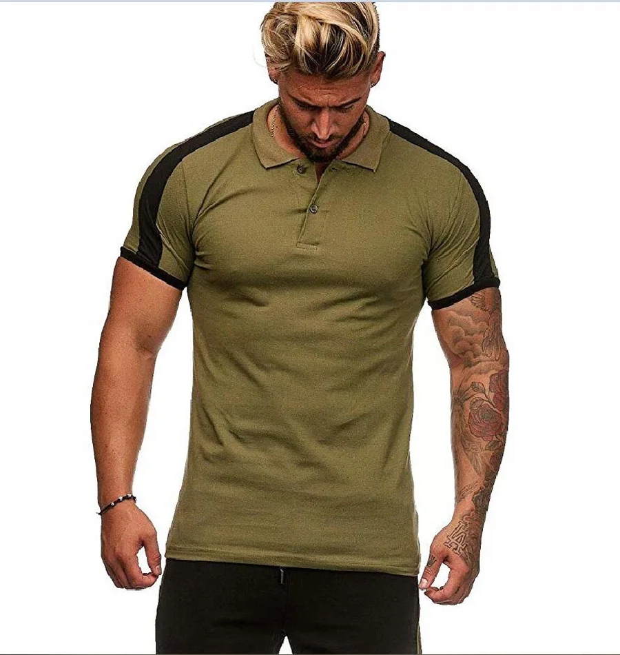M-3XL Plus Size Men's Regular-fit 65%Cotton Pique Polo Shirt Short Sleeve High Quality Brand Clothing Solid Men Polo Shirts