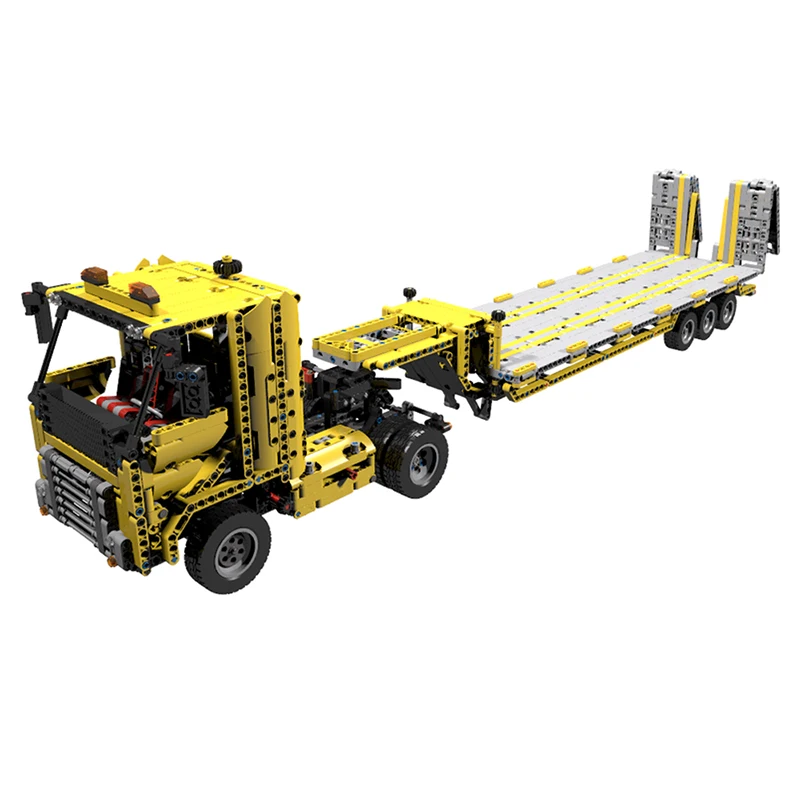 

Building Blocks Compatible MOC-4246 Tieflader V2 Low loader V2 Technic Bricks Gifts Fit lepining Diy Toy Christmas Gift