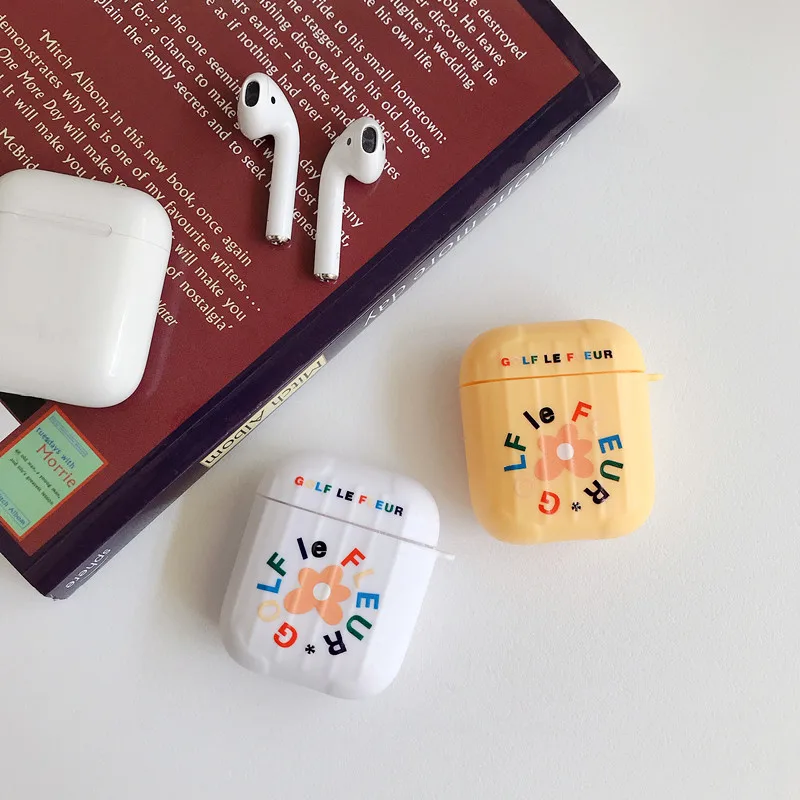 Cute Suitcase Skin Sun Flower Bag Case For AirPods 1 2 Bluetooth Wireless Earphone Case For AirPods 2 1 Cover Charging Box Case (1)