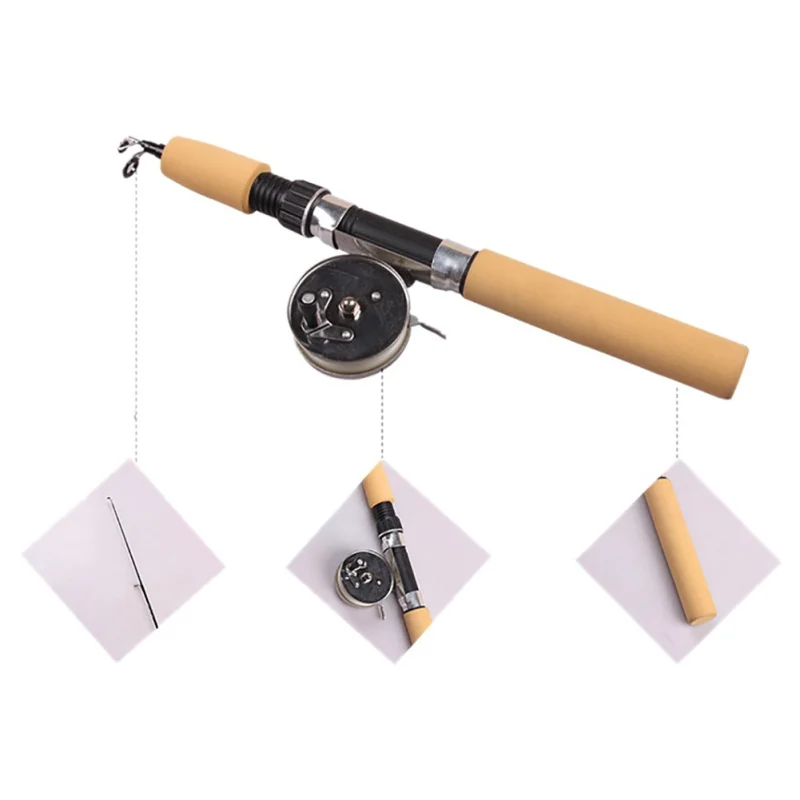1pc Winter Ice Fishing Rods with Fishing Reels To Choose Rod Combo Pen Pole Lures Tackle Spinning Casting Hard Rod