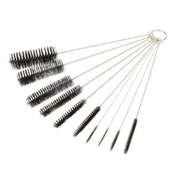 10PCS Nylon Stainless Steel Tobacco Cleaning Brushes Set Accessory For Tobacco Pipe Smoke Tube Cleaning Tools