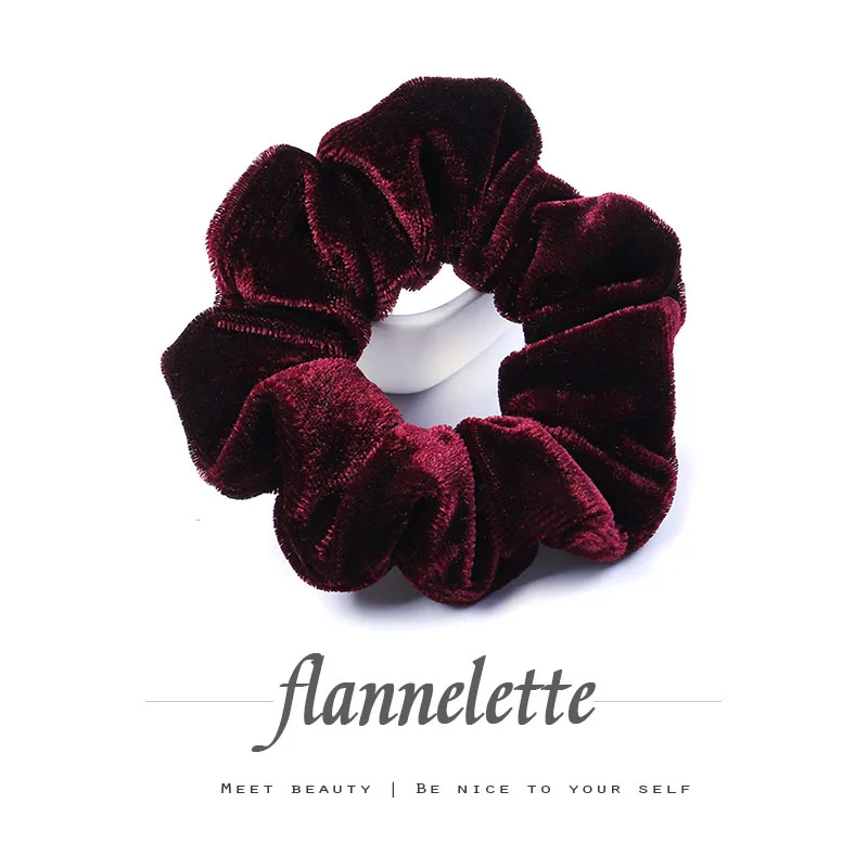 Painting Accessories Large Small Large Pig Intestines Hairband Retro Simple Versatile Does Not Damage Hair Velvet Floral Headdre