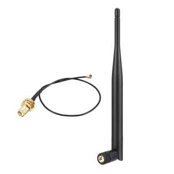 

uxcell 3Set WiFi Antenna 5dBi 2.4/5.8GHz PR-SMA Malewith Bluetooth/Zigbee Antenna 210mm U.FL to RP-SMA Female Cable