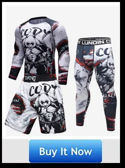 Boksen/набор компрессионных футболок с 3D орангутангом Afdrukken Rashguard Kickboksen Strakke футболки Broek Muay Thai MMA Fightwear