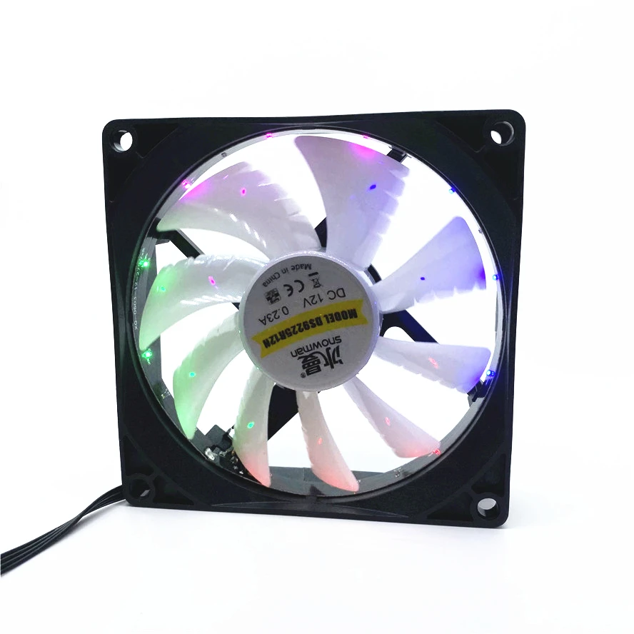 New 9025 90MM 90x90x25mm Multicolor Led Cooling Fan CPU Fan Computer Case Fan with 4pin